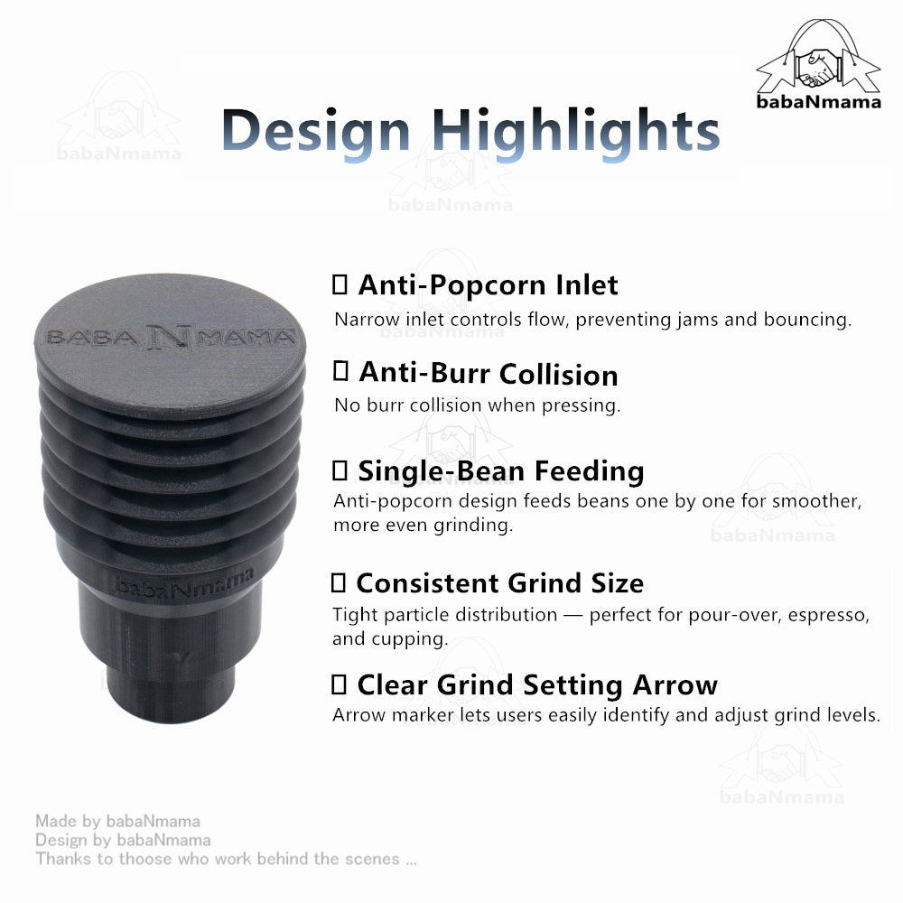 Raccea Coffee Grinder babaNmama single-dose hopper and bellows LD-019 LD-020 LD-021 LD-022 LENODI