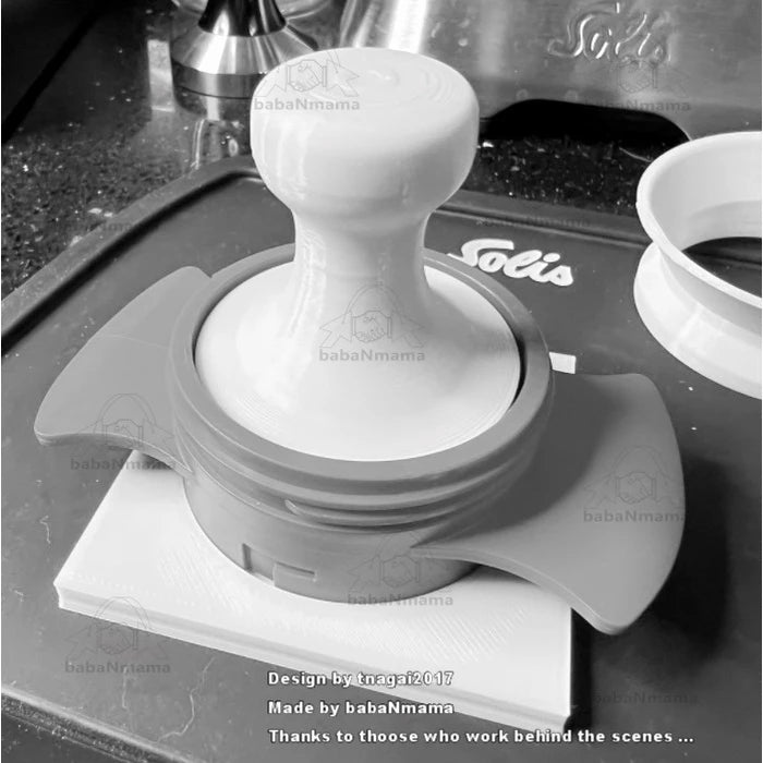 Cafflano Kompresso Dosing Funnel, Tamper and Tamping Base