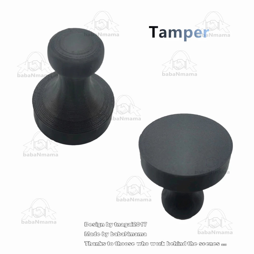 Cafflano Kompresso Dosing Funnel, Tamper and Tamping Base