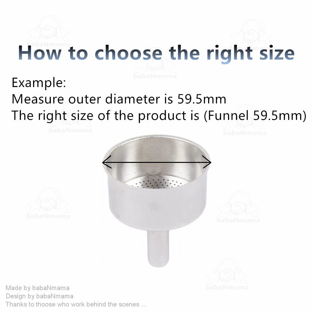 Bialetti Funnel 1, 2, 3, 4 and 6 Cup