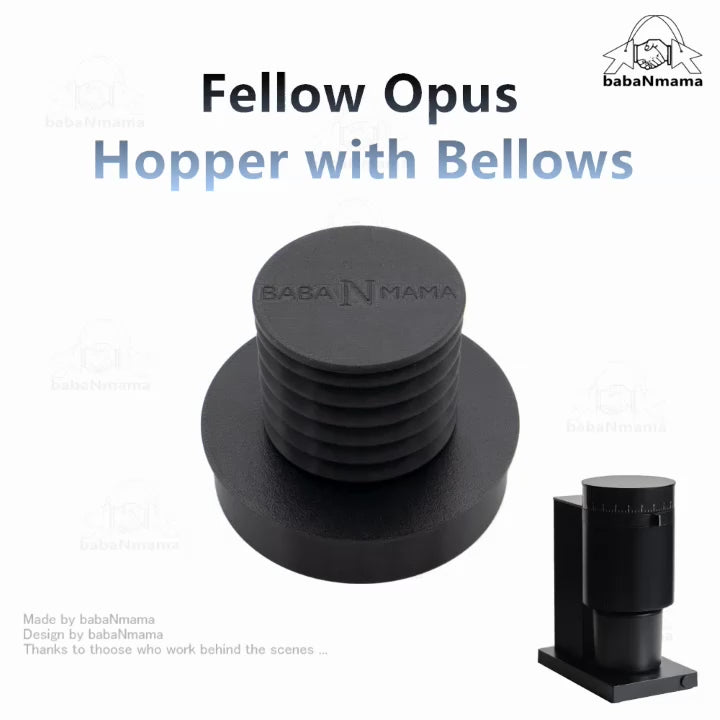 Fellow Opus Grinder Hopper with Bellows babanmama